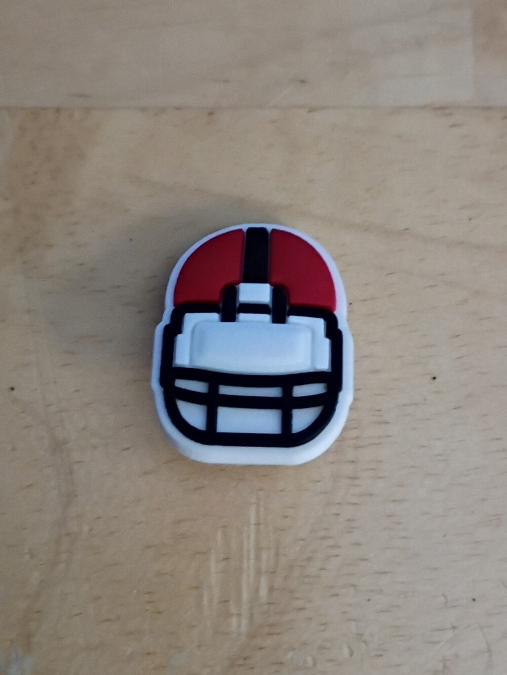 10 for $10 Jibbitz Croc Charms - Football Red Helmet 4 - Sports - New Shoe Charm